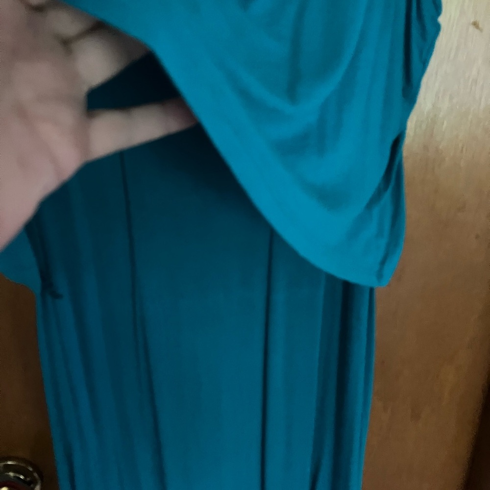 Calvin Klein XL Elegant Teal Sleeveless Dress - Picture 5 of 6